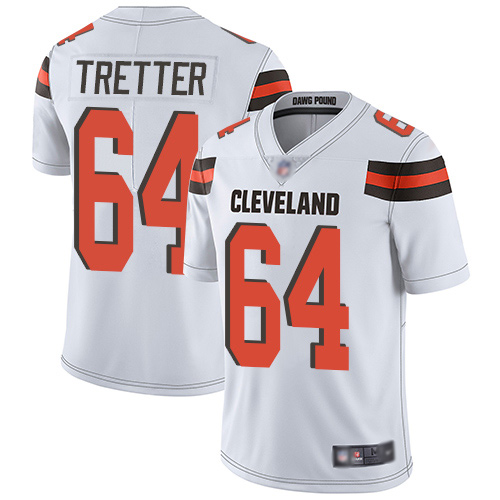 Cleveland Browns JC Tretter Men White Limited Jersey #64 NFL Football Road Vapor Untouchable